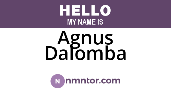 Agnus Dalomba