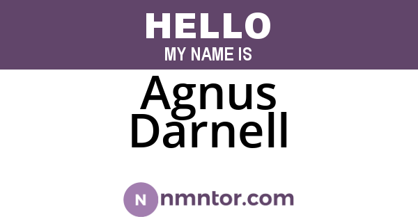 Agnus Darnell