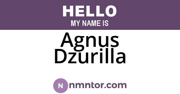 Agnus Dzurilla