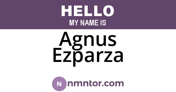 Agnus Ezparza