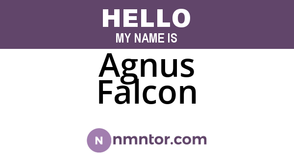 Agnus Falcon