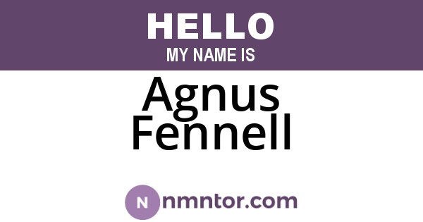Agnus Fennell