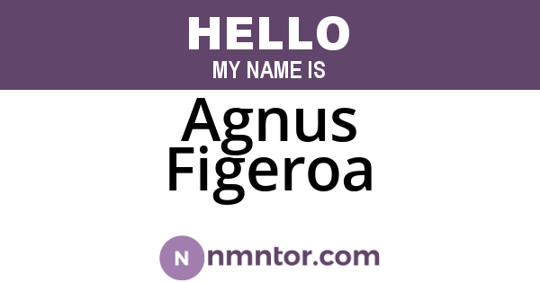 Agnus Figeroa
