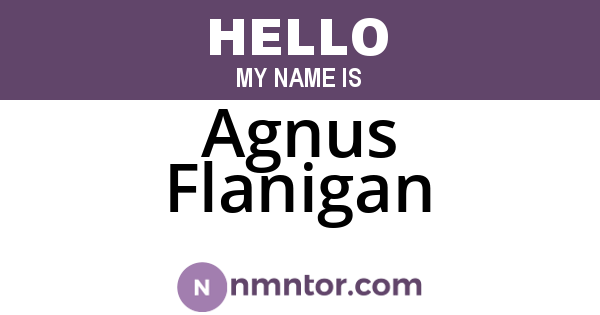 Agnus Flanigan