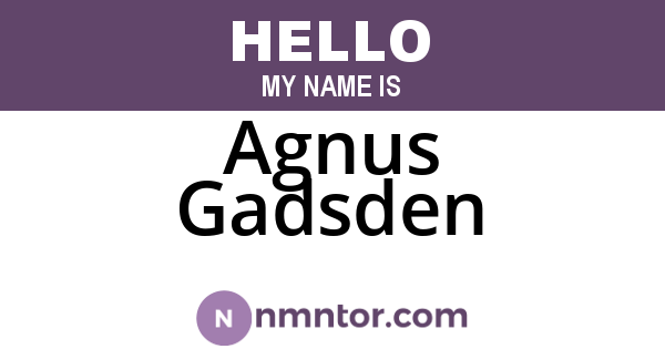 Agnus Gadsden