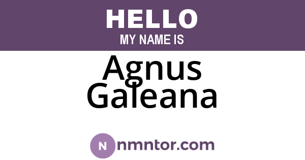 Agnus Galeana