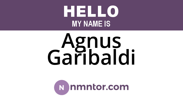Agnus Garibaldi