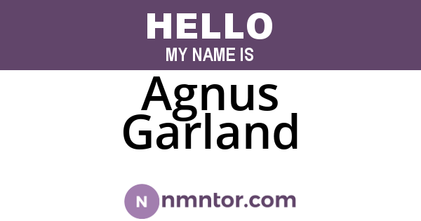 Agnus Garland