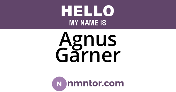 Agnus Garner