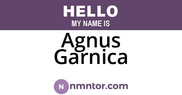 Agnus Garnica