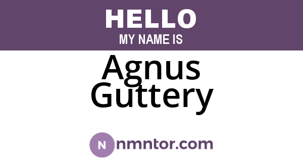 Agnus Guttery