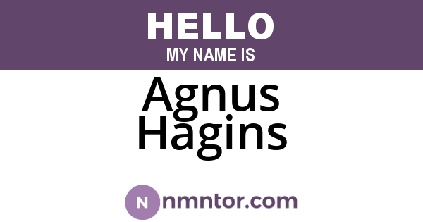 Agnus Hagins