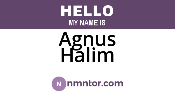 Agnus Halim