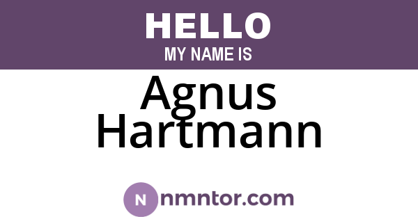 Agnus Hartmann