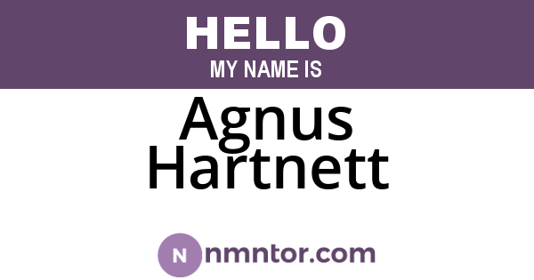 Agnus Hartnett