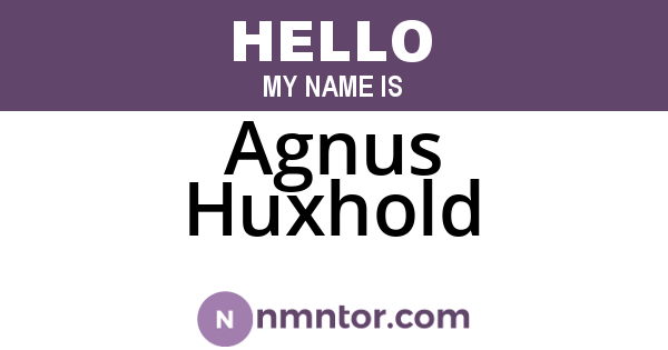 Agnus Huxhold