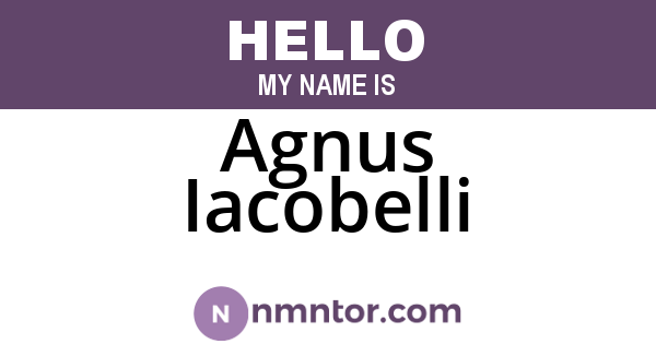 Agnus Iacobelli