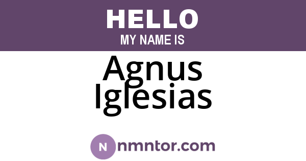 Agnus Iglesias