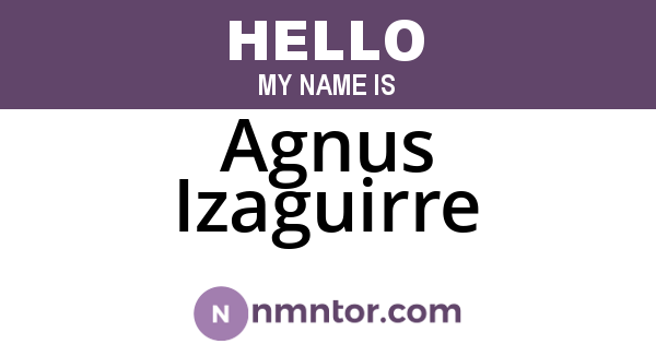 Agnus Izaguirre