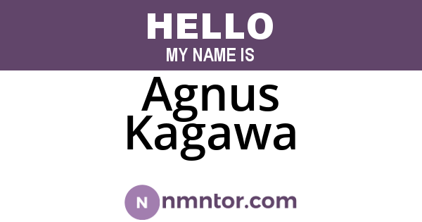 Agnus Kagawa