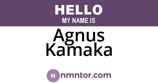 Agnus Kamaka