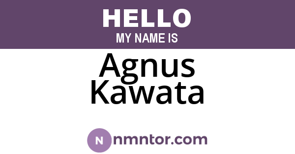 Agnus Kawata
