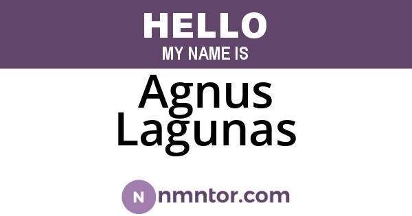Agnus Lagunas