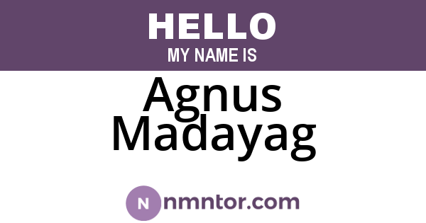 Agnus Madayag