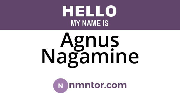 Agnus Nagamine