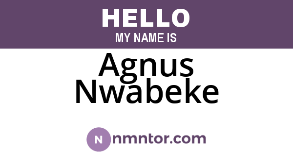 Agnus Nwabeke