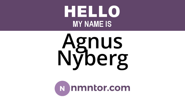 Agnus Nyberg