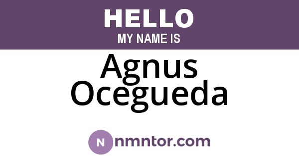 Agnus Ocegueda