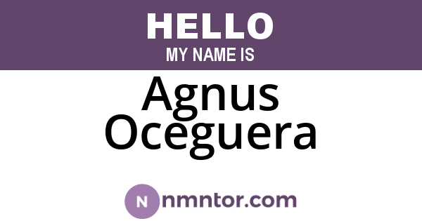 Agnus Oceguera