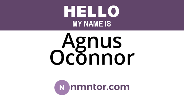 Agnus Oconnor