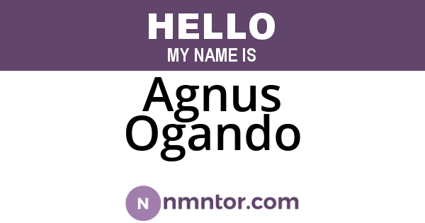 Agnus Ogando