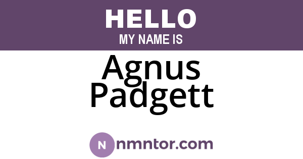 Agnus Padgett