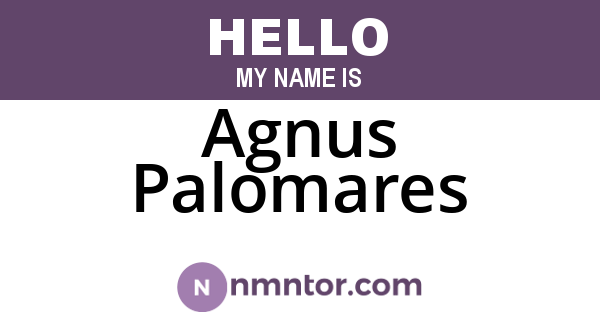 Agnus Palomares