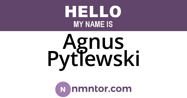 Agnus Pytlewski
