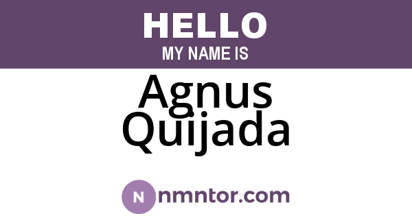 Agnus Quijada
