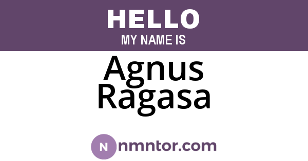 Agnus Ragasa