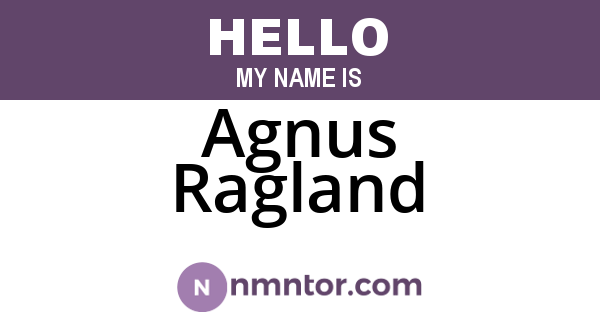 Agnus Ragland