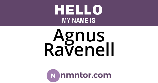 Agnus Ravenell