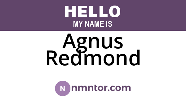 Agnus Redmond
