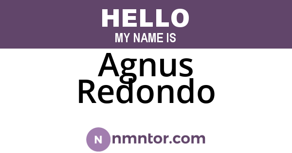 Agnus Redondo