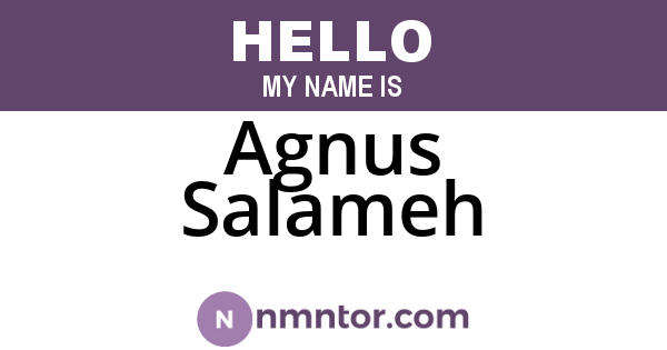 Agnus Salameh