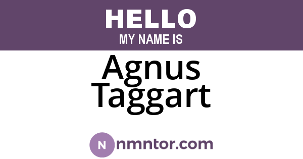 Agnus Taggart