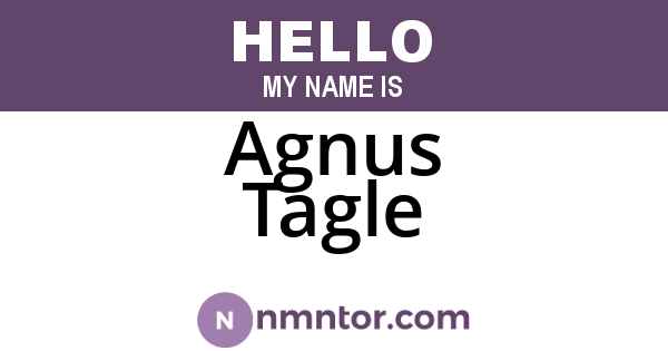 Agnus Tagle