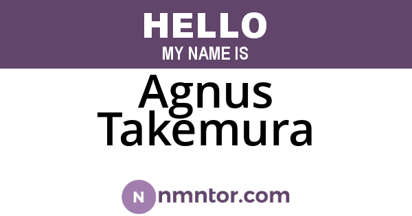 Agnus Takemura