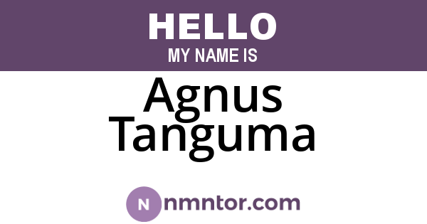 Agnus Tanguma