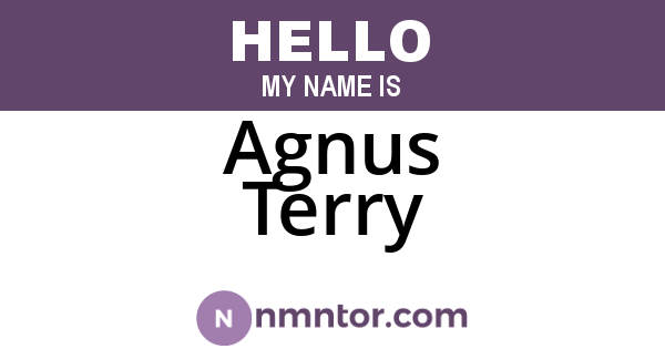 Agnus Terry